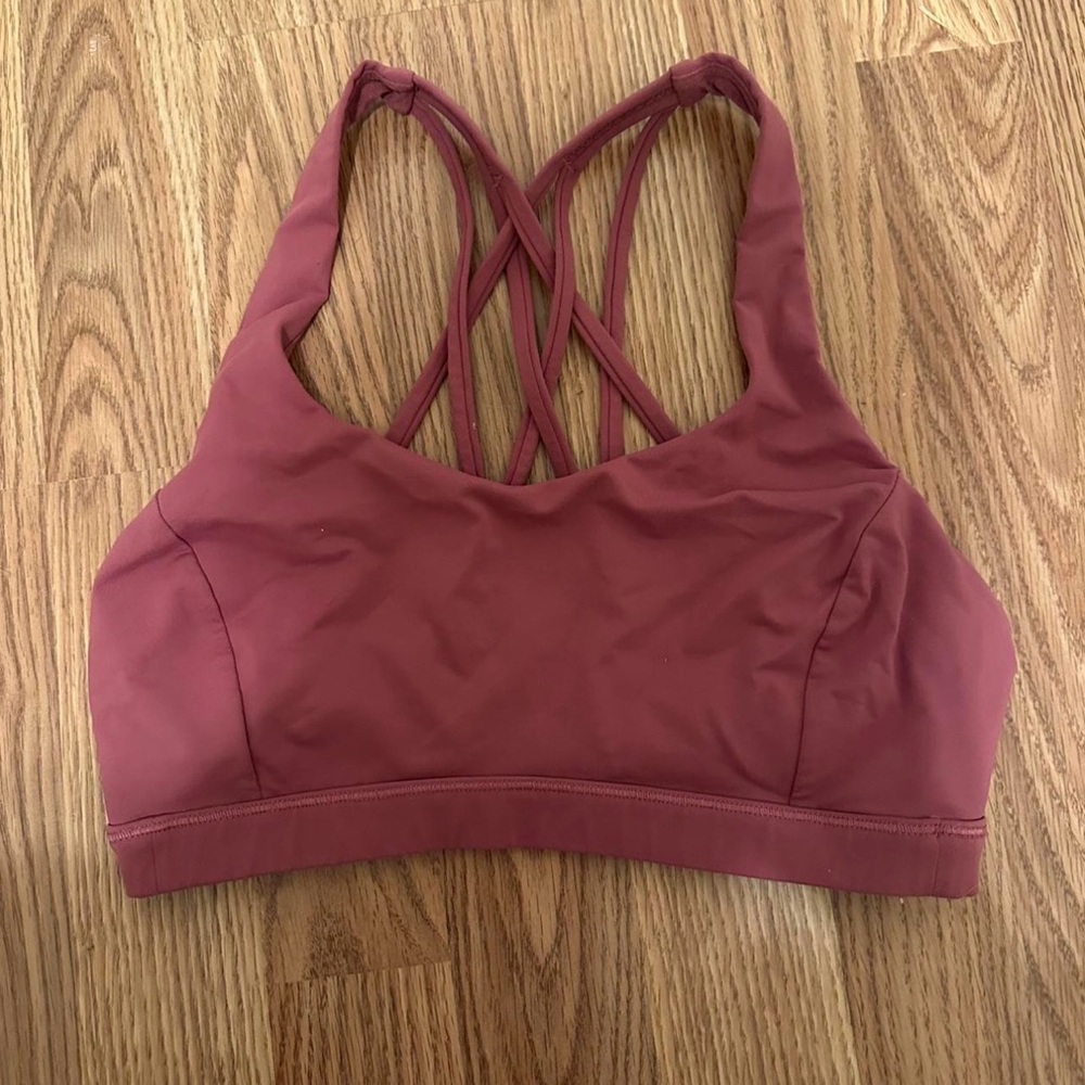 Lululemon Athletica Crossback Sports Bra - Maroon